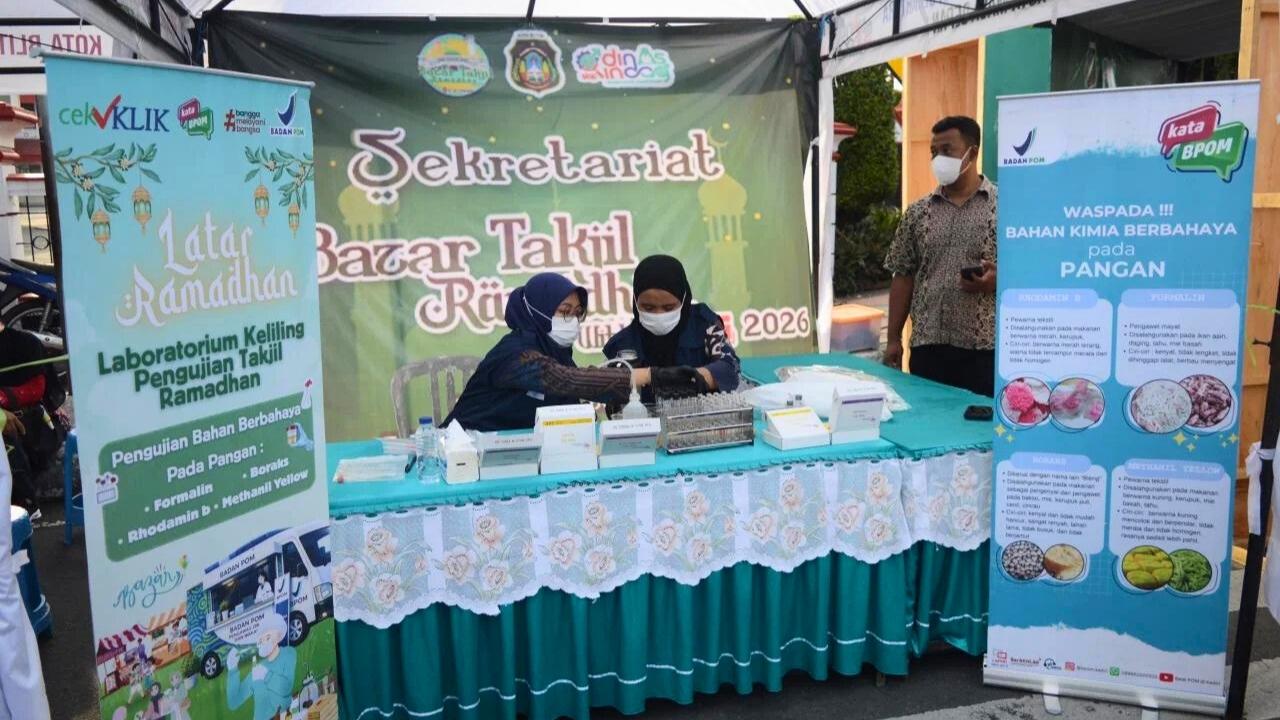 Keamanan Pangan Jadi Prioritas, BPOM Kediri Awasi Ketat Pasar Takjil Ramadhan di Kota Blitar