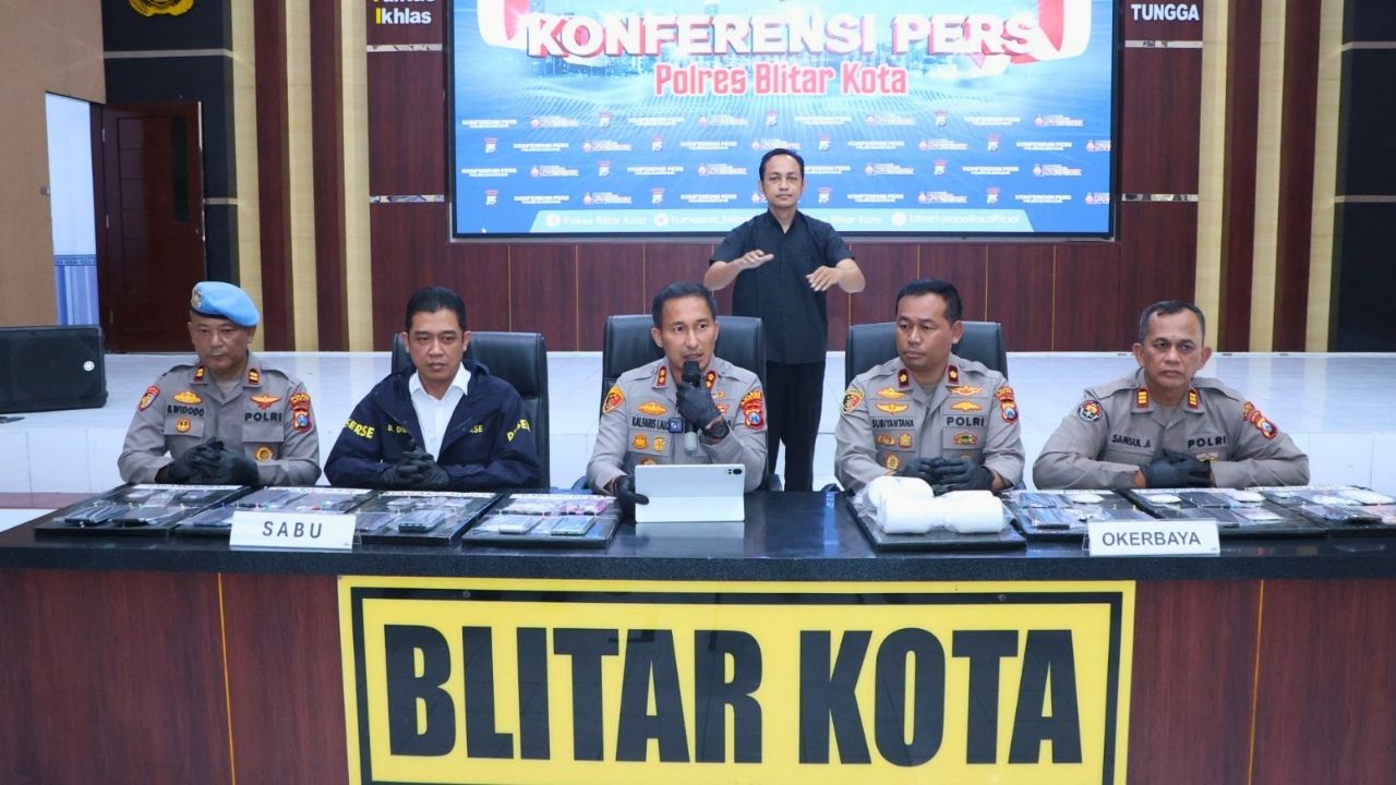 19 Orang Ditangkap, Polres Blitar Kota Ungkap Jaringan Narkoba Kediri-Blitar