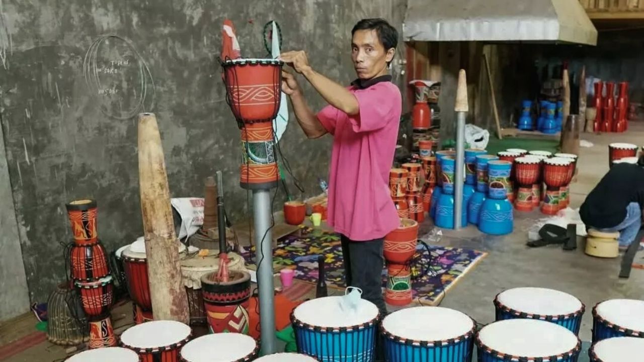 Nilai Ekspor Kabupaten Blitar Melonjak, Kendang Jimbe Jadi Tulang Punggung di Pasar Global