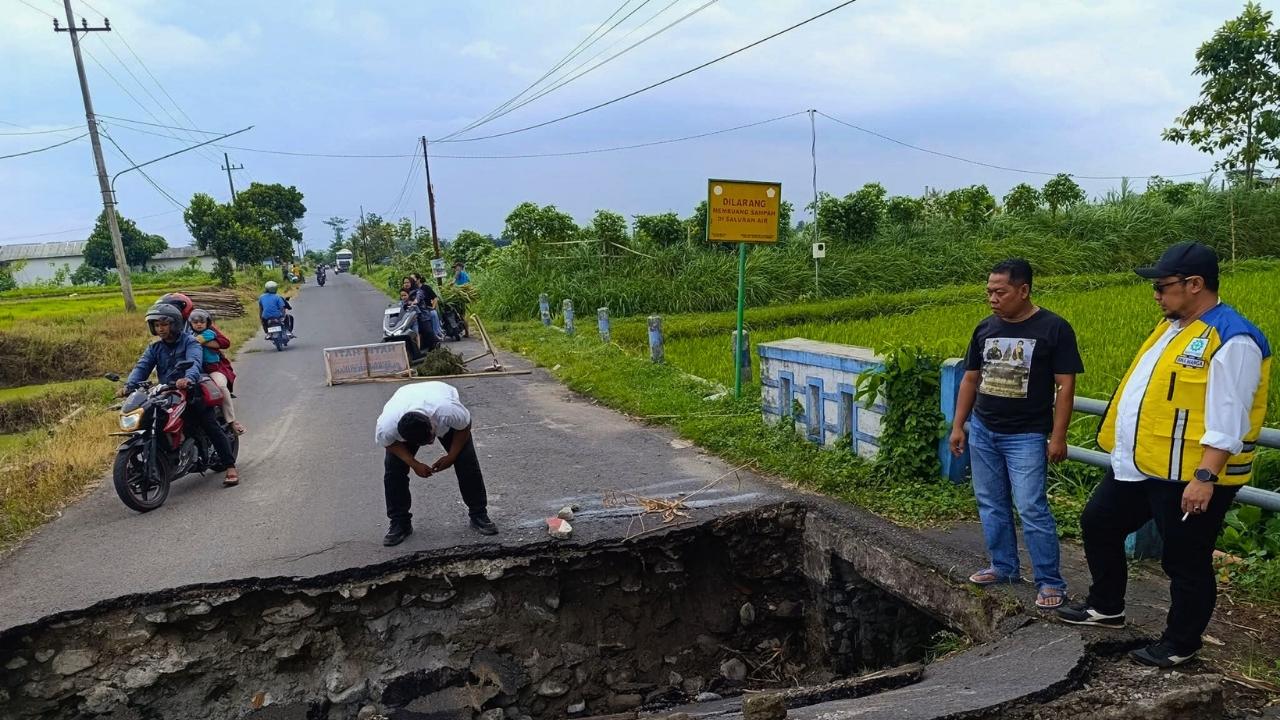 PUPR Blitar Respon Cepat Tangani Jembatan Ambrol di Kanigoro