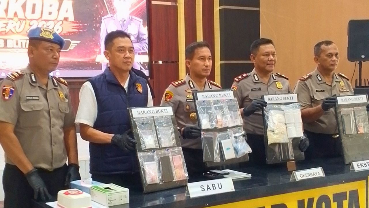 Tangkap 13 Tersangka, Polres Blitar Kota Ungkap 12 Kasus Narkoba
