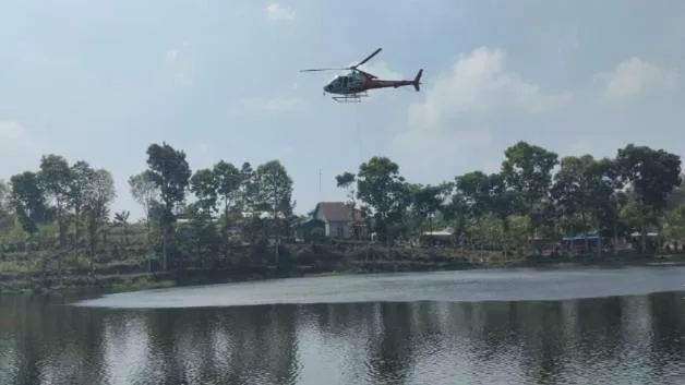 Karhutla Gunung Kawi Blitar Belum Tuntas, Api Tersisa di Puncak Pitrang dan Kawinajang