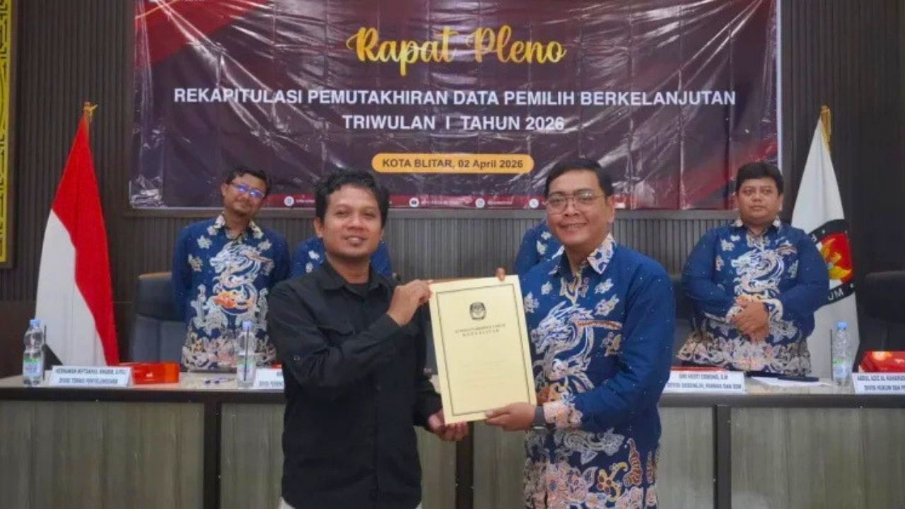 Jumlah Pemilih Kota Blitar Naik, Kini Tembus 122.664 Orang di Awal 2026