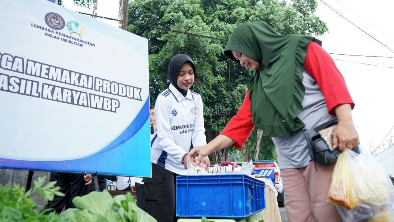 Lapas Kelas IIB Blitar Pasarkan Produk Warga Binaan di CFD