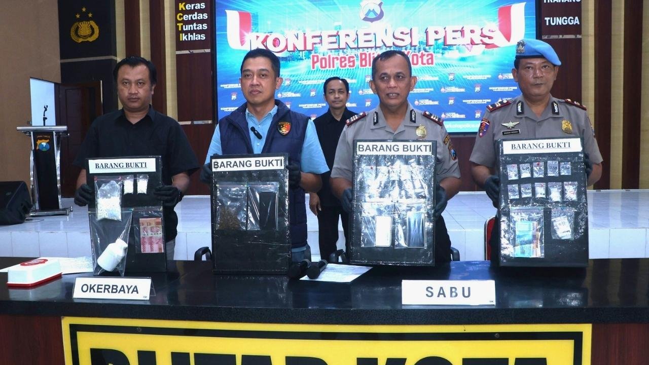 Polres Blitar Kota Bongkar Jaringan Narkoba Blitar Raya, Mayoritas Pelaku Ternyata Residivis